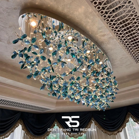 Đèn Thả Trần Lắp Phòng Khách, Phòng Ngủ, Bàn Ăn, Thông Tầng Cầu Thang Hiện Đại Cánh Hoa Bay HTK065