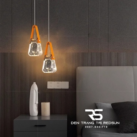Đèn Thả Trần Lắp Phòng Khách, Phòng Ngủ, Bàn Ăn, Thông Tầng Cầu Thang Hiện Đại Chất Liệu Pha Lê HTK071