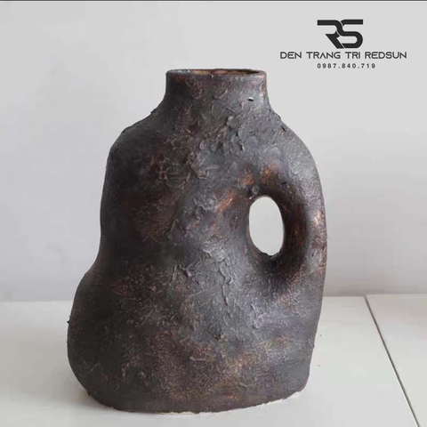 Bình Hoa Nghệ Thuật Trang Trí Phòng Khách, Phòng Ăn, Quán Cà Phê Phong Cách Nhật Bản Wabi-sabi DDC-030