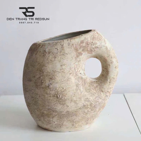 Bình Hoa Nghệ Thuật Trang Trí Phòng Khách, Phòng Ăn, Quán Cà Phê Phong Cách Nhật Bản Wabi-sabi DDC-030