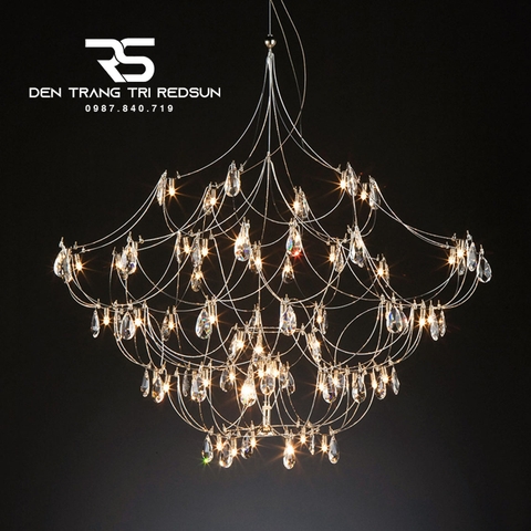 Đèn Chùm Mạng Nhện Lắp Phòng Khách, Phòng Ăn, Biệt Thự Phong Cách Hiện Đại DC-T121