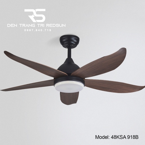 Quạt Trần Đèn Trang Trí Phòng Khách, Phòng Ngủ - 48KSA 918B