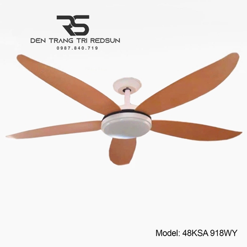 Quạt Trần Đèn Trang Trí Phòng Khách, Phòng Ngủ - 48KSA 918WY