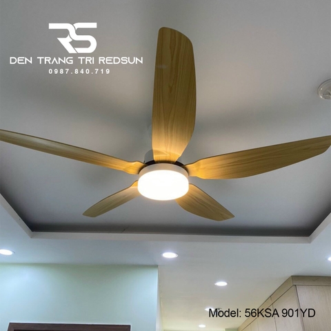 Quạt Trần Đèn Trang Trí Phòng Khách, Phòng Ngủ - 56KSA 901YD