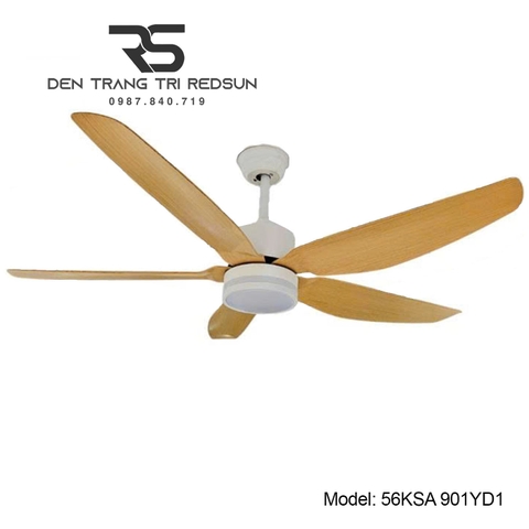 Quạt Trần Đèn Trang Trí Phòng Khách, Phòng Ngủ - 56KSA 901YD1