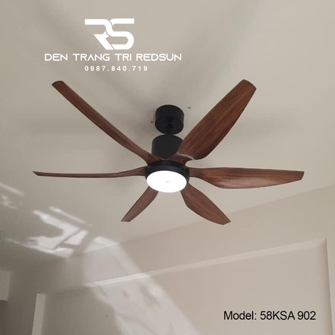 Quạt Trần Đèn Trang Trí Phòng Khách, Phòng Ngủ - 58KSA 902