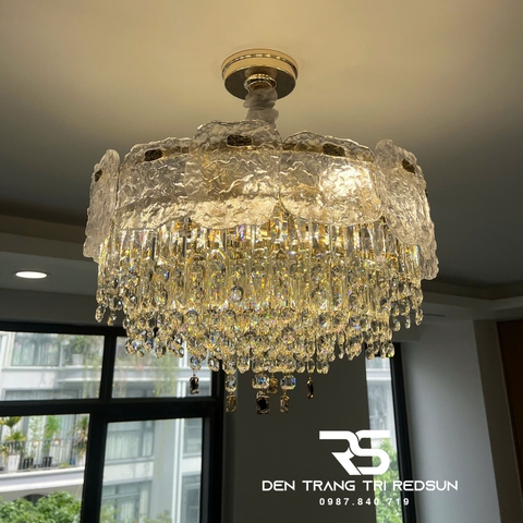 Đèn Chùm Pha Lê Cao Cấp Lắp Phòng Khách, Phòng Ăn, Khách Sạn, Nhà Hàng Phong Cách Hiện Đại TPL011