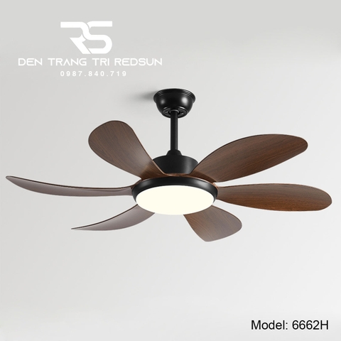 Quạt Trần Đèn Trang Trí Phòng Khách, Phòng Ngủ - 6662H