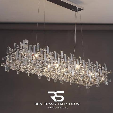 Đèn Chùm Trang Trí Phòng Khách, Sảnh Chờ, Phòng Ăn Chất Liệu Pha Lê Phong Cách Italia DCP-002
