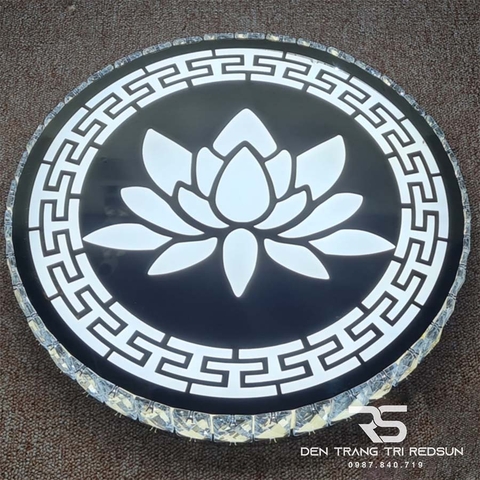 Đèn Mâm Mica Pha Lê Ốp Trần Phòng Khách Hiện Đại MKPL-110