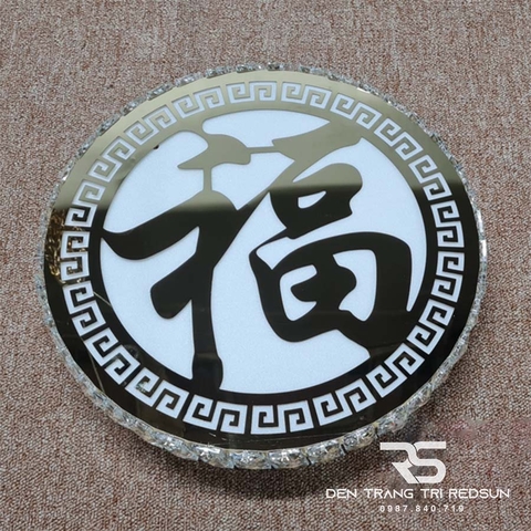 Đèn Mâm Mica Pha Lê Ốp Trần Phòng Khách Hiện Đại MKPL-111