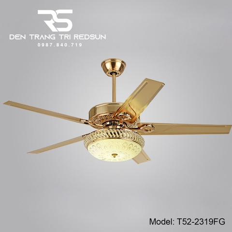 Quạt Trần Đèn Trang Trí Phòng Khách, Phòng Ngủ - T52-2319FG