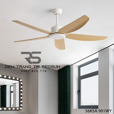 Quạt Trần Hiện Đại Trang Trí Phòng Khách, Phòng Ngủ 56KSA 901WY