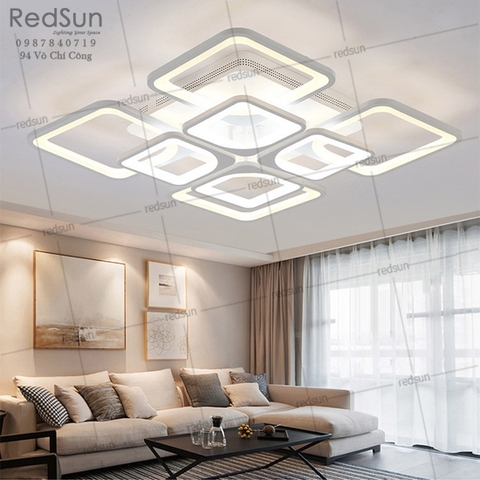 Mâm ốp trần Mika vuông 4+4 OT-005