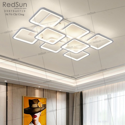 Mâm ốp trần Mika vuông 6+2 OT-006