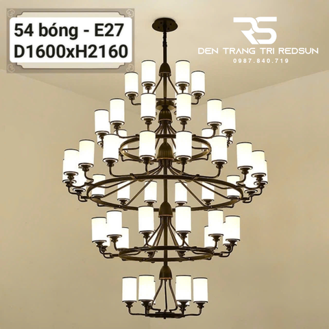 Đèn Chùm Phòng Khách Phong Cách Indochine IDC-018
