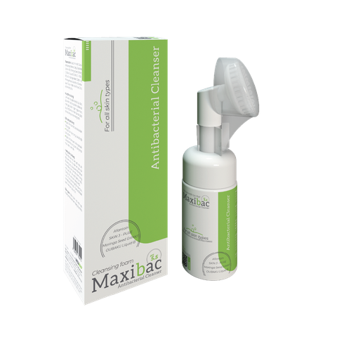 Nước rửa mặt tạo bọt Maxibac Antibacterial Cleanser chai 100ml
