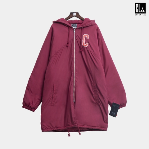 Champion, Sideline Jacket, C Logo + Block Arch Logo - Cherry Pie
