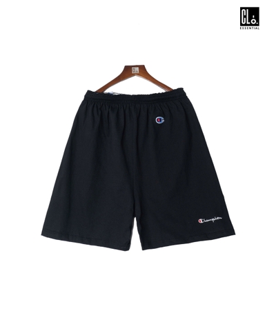 Champion , Japan Left C & Script Logo Shorts - Black