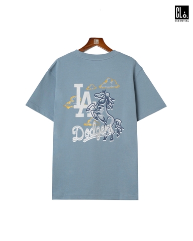 New Era, Ap MLB Logo  Los Angeles Dodgers T-Shirt - Light Blue