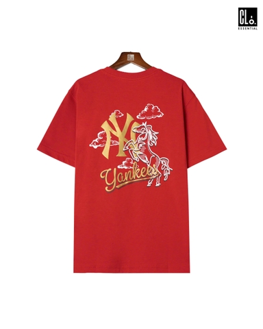 New Era, Ap Logo New York Yankee T-Shirt - Red