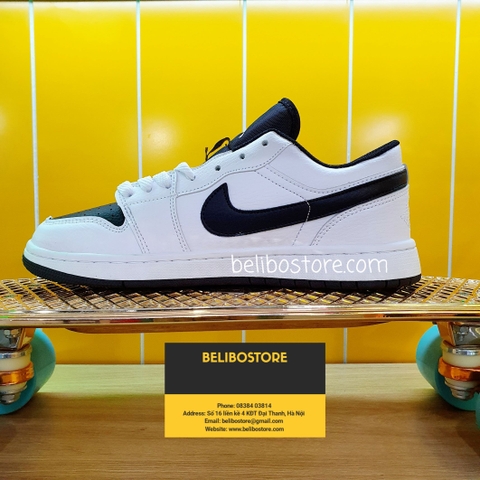 Giày thể thao Air Jorddan 1 Low RETRO BLACK WHITE chất lượng chuẩn tại belibostore