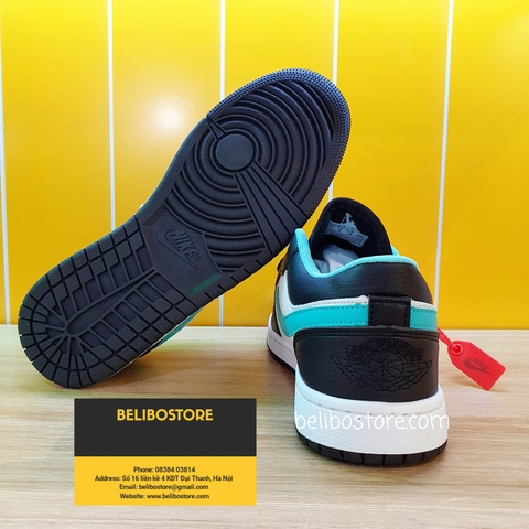 Giày thể thao Air Jorddan 1 Low RETRO BLACK WHITE chất lượng chuẩn tại belibostore
