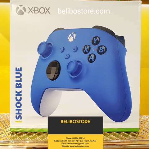 Tay Cầm Chơi Game Xbox Series X Chính Hãng Microsoft Xbox One X Shock Blue | TOP BÁN CHẠY