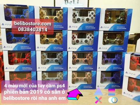 [CHÍNH HÃNG MỚI 100%] Tay cầm chơi game Sony DUALSHOCK 4 PS4 Slim pro 2019-2020 màu Đỏ Camo - Red Camouflage CUH-ZCT2G 30