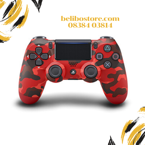 [CHÍNH HÃNG MỚI 100%] Tay cầm chơi game Sony DUALSHOCK 4 PS4 Slim pro 2019-2020 màu Đỏ Camo - Red Camouflage CUH-ZCT2G 30