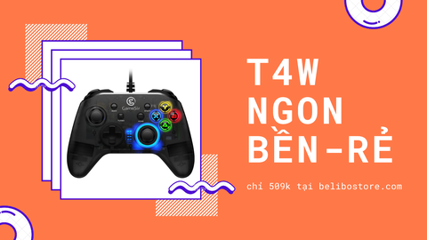 Tay cầm chơi game T4w giá rẻ chất lượng tốt - Đảm bảo Chính hãng gamesir [KHÔNG CÓ PIN]