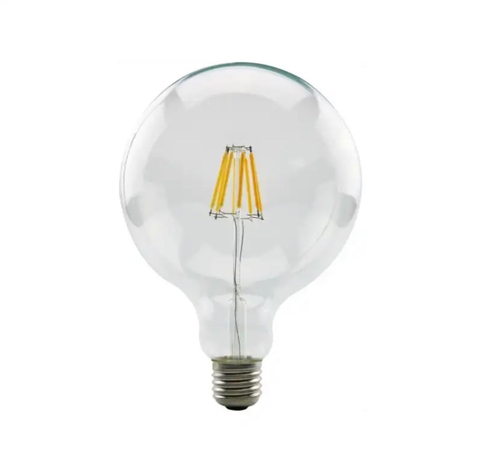 BÓNG LED SỢI EDISON VỎ TRẮNG - LED SỢI 8W - VÀNG 2700K - G125/8W