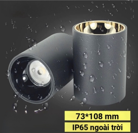 Đèn led lắp nổi hoặc thả dây dạng ống bơ COB 15w, Mã sản phẩm WS-811-IP65