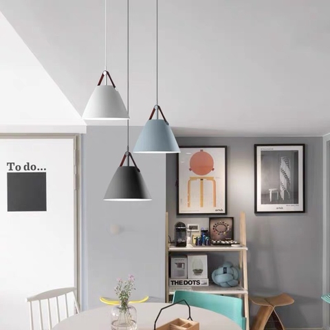 BỘ THẢ 3 CHAO HÌNH TÚI XÁCH QUAI DA NÂU, LẮP BÓNG E27*3