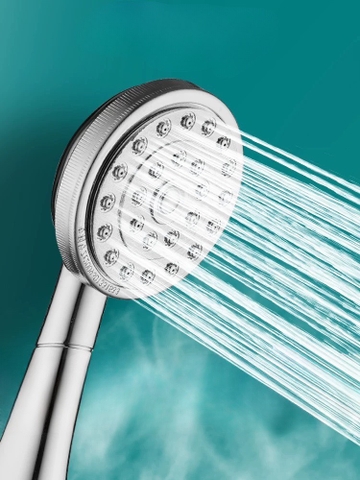 BÁT SEN TẮM CẦM TAY TĂNG ÁP THÂN ĐỒNG/ABS MÀU BẠC, MÃ SẢN PHẨM: KP - 01