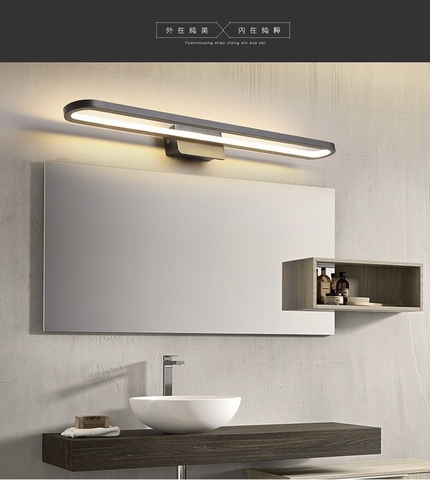 ĐÈN LED SOI TRANH, SOI GƯƠNG DÀI 60 CM MÀU ĐEN, CÔNG SUẤT 25W, ÁNH SÁNG VÀNG, MÃ SẢN PHẨM : 6693-45-21