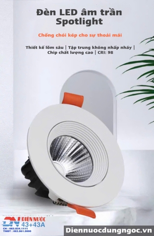 ĐÈN LED SPOTLIGHT ÂM TRẦN KIỂU ELV (CET2322/R) - MODEL: WS - 931