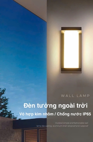 ĐÈN TƯỜNG NỘI NGOẠI THẤT PHONG CÁCH SIMPLE - MODEL : 033 - 44BK