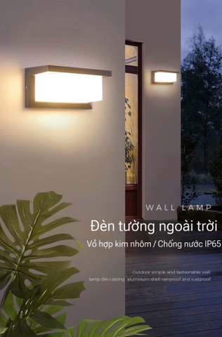 ĐÈN TƯỜNG NGOÀI TRỜI PHONG CÁCH SIMPLE - 18 watt - IP65 - LED SMD 3000k VÀNG - MODEL : F328 - 18W