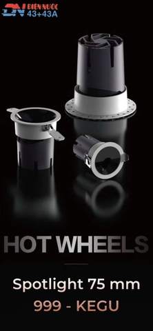 ĐÈN ÂM TRẦN SPOTLIGHT HOT WHEELS SERIES - LỖ KHOÉT 75mm -CHIP LED BRIDGELUX CAO CẤP - ĐỘ HOÀN MÀU CAO CRI 98 - ÁNH SÁNG TRUNG TÍNH 4000k - GÓC CHIẾU 36 ĐỘ - MODEL : 999 - KEGU