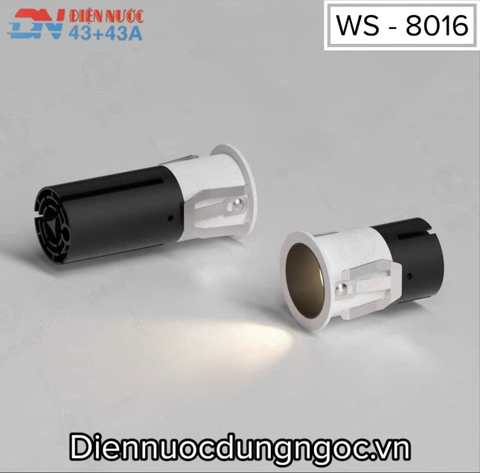 ĐÈN ÂM TRẦN CHỐNG CHÓI SÂU PINKY SPOTLIGHT MINI ANTI GLARE - LỖ KHOÉT 35mm -CHIP LED BRIDGELUX CAO CẤP - ĐỘ HOÀN MÀU CAO CRI 98 - ÁNH SÁNG 3000k / 4000k - GÓC CHIẾU 24 ĐỘ - MODEL : WS - 8016