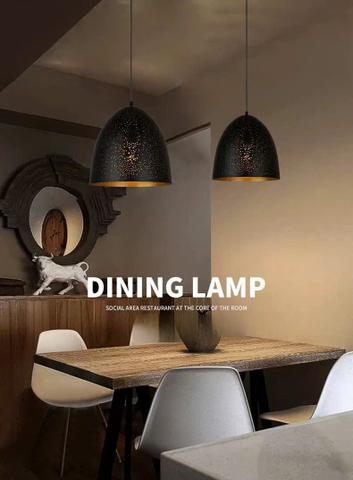 CHAO ĐÈN THẢ QUÁN CAFE / NHÀ HÀNG ALIBABA HÌNH CHÓP MŨ - BÓNG E27 * 1 - MODEL : HÌNH CHÓP MŨ