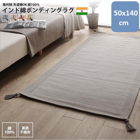 THẢM NHÀ BẾP 1020792386-50x140 CM CRACK NAVY INDIA- HAI MÀU