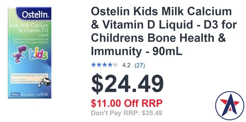 Ostelin Vitamin D3 & Vitamin D cho trẻ có tác dụng gì?