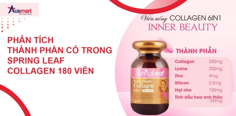 Phân Tích Thành Phần Có Trong Spring Leaf Collagen 180 Viên