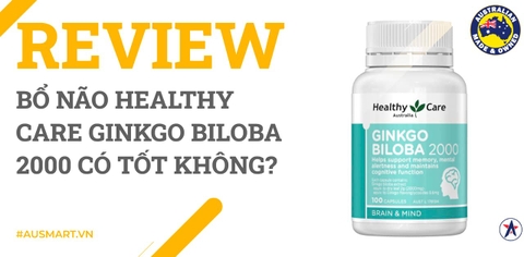 Review Bổ não Healthy Care Ginkgo Biloba 2000 có tốt không?