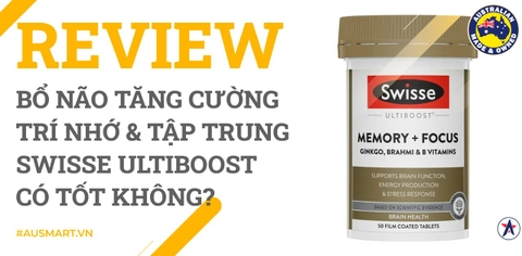 Review Bổ não tăng cường trí nhớ & tập trung Swisse Ultiboost có tốt không?