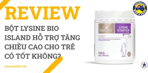 Review Bột Lysine Bio Island hỗ trợ tăng chiều cao cho trẻ dưới 6 tuổi có tốt không?