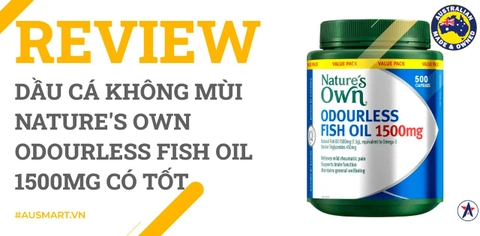 Review Dầu cá không mùi Nature's Own Odourless Fish Oil 1500mg có tốt không?