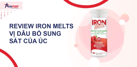 Review Iron Melts Vị Dâu Bổ Sung Sắt Của Úc